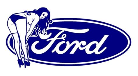 Ford Sexy Pinup Pin Up Girl Model Retro Vintage Die Cut Vinyl Car Decal