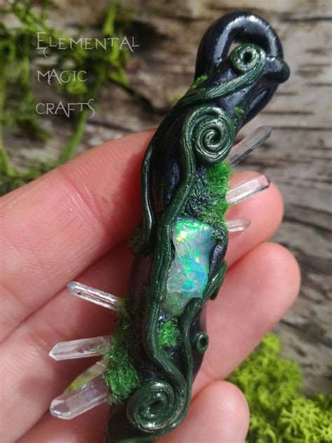 Karmic Opal Amulet Pendant By Anaid89 Polymer Clay Necklace