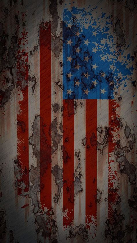 American Flag Rusted Texture Iphone Wallpaper Iphone Wallpapers