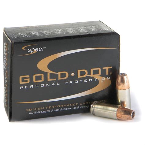 Speer Gold Dot 9mm P Hp 124 Grain 20 Rounds 151935 9mm Ammo At