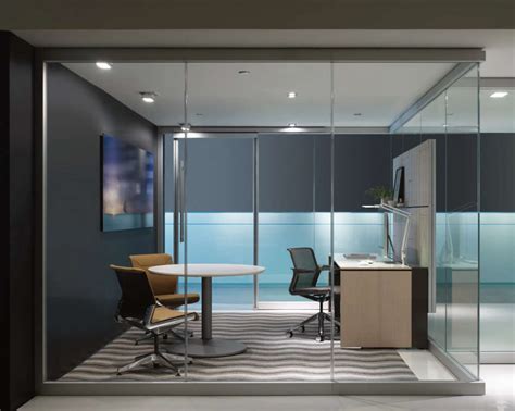 Small Office Try Glass Partitioning To Expand Your Space Glass