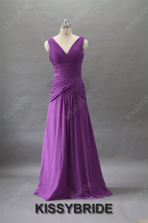 Purple Bridesmaid Dress Long Bridesmaid Dress Purple Evening Dress