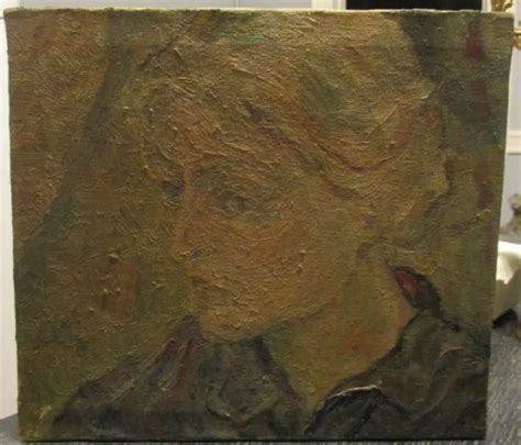 VERNON LOBB OIL Painting Expressionist Woman Portrait Listed American