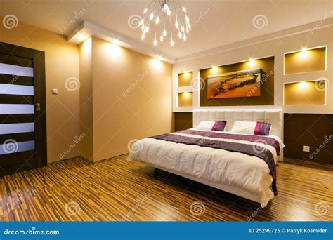 Modern Master Bedroom Interior Stock Image Image Of Design Ceiling