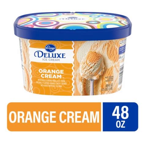 Kroger Deluxe Orange Cream Ice Cream Tub 48 Oz Fred Meyer
