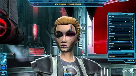 Star Wars The Old Republic Character Creation Cyborg Race Mmo Hd Tv