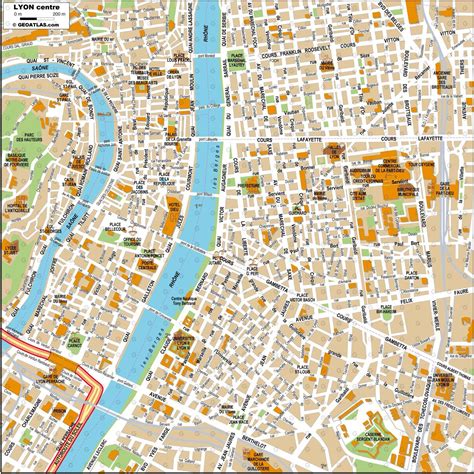 Map Of Lyon Offline Map And Detailed Map Of Lyon City