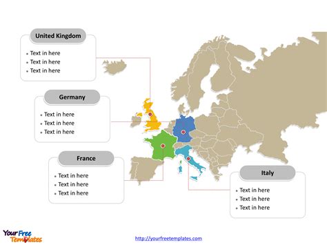 Europe Map For Ppt