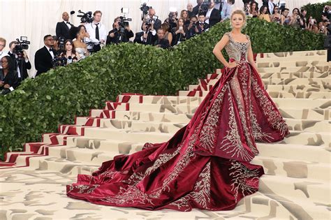 Blake Lively Wears New York Architecture Inspired Dress At The Met Gala