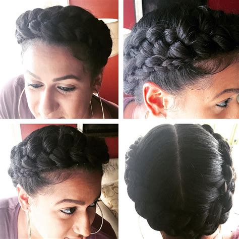 Halo Braid Natural Styles Felicia Natural Hairstyles Braid Styles