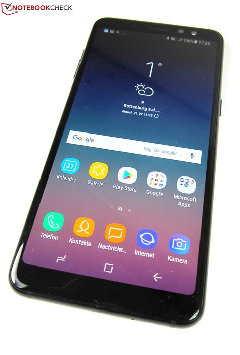 Courte Critique Du Smartphone Samsung Galaxy A8 2018 Notebookcheck Fr