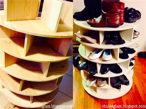 Diy Lazy Susan Shoerack Organizer Chuiee Glam