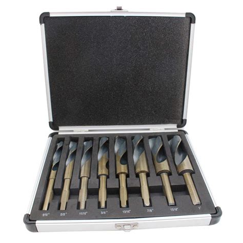 Jialili 8pc Hss Cobalt Silver And Deming Drill Bits Set Large Size 916