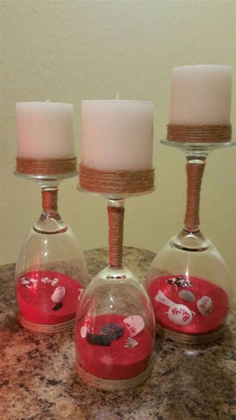 30 Cheap And Easy Homemade Wine Glasses Christmas Candle Holders Wine