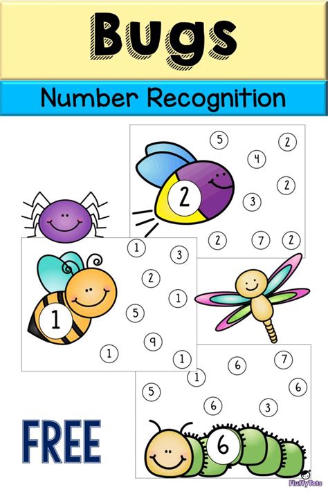 Preschool Number Recognition Printables