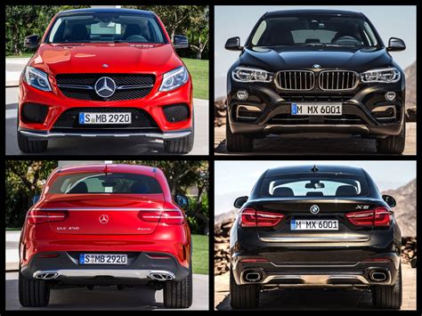 Bmw x6 is a 5 seater luxury car available at a price of rs. Photo Comparison: 2015 BMW X6 vs. 2015 Mercedes-Benz GLE