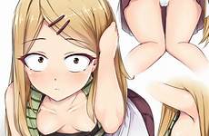 hentai anime downblouse blonde dagashi kashi slip shirt panties bra gelbooru hair armpits edit areola original options