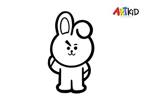 Happy Cooky Bt21 Coloring Page Free Printable Coloring Pages For Kids