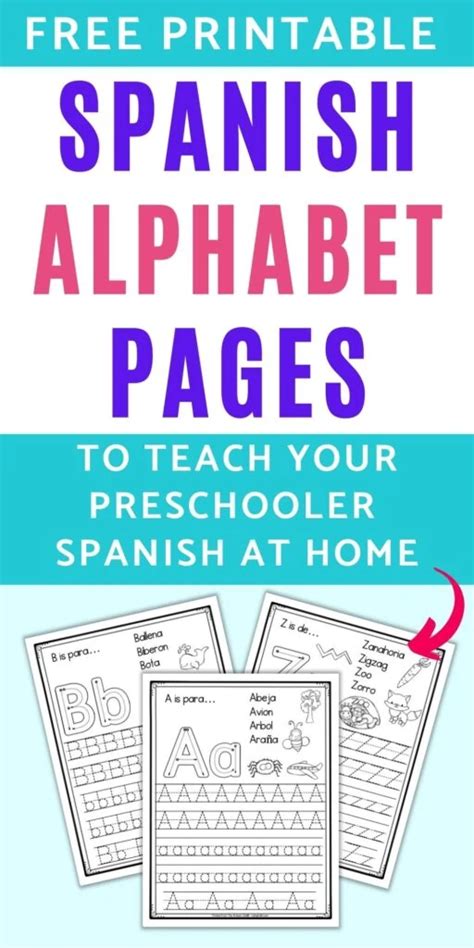 Free Printable Spanish Alphabet Tracing Worksheets The Artisan Life