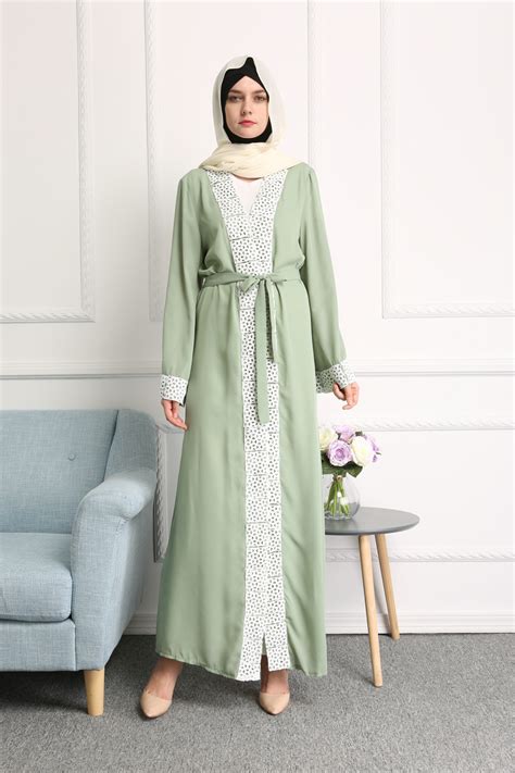 new arrival spring wear islamic dubai front open abaya lr37 abaya
