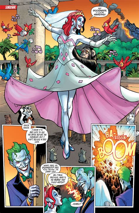 harley in her wedding dress i love how she kinda just became a disney princess with all of the