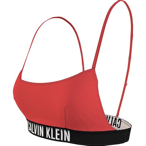Calvin Klein Intense Power Bralette Bikini Top Orange Dressinn