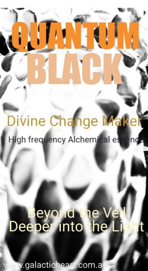 Quantum Black High Frequency Alchemical Essence Cosmic Fire