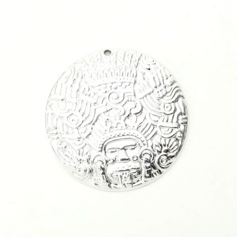 Pendentif Maya En Laiton Argenté 925 Premium Perles Corner