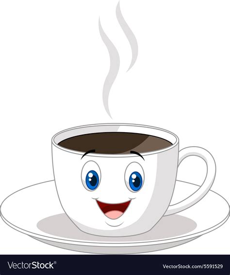 Cartoon Cup Of Coffee Royalty Free Vector Image