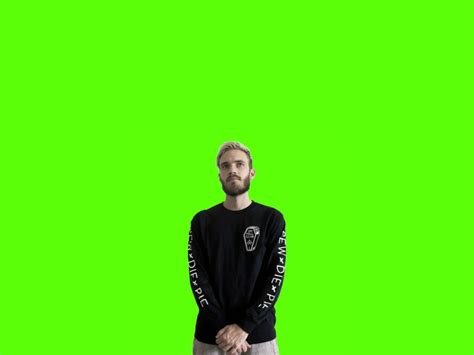 Using A Green Screen So That Brad Can Make A Pewdiepie Meme