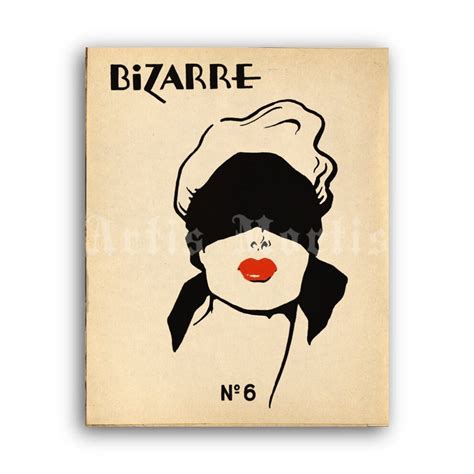 Printable Bizarre Magazine No 6 Cover By John Willie 1940s Fetish Poster