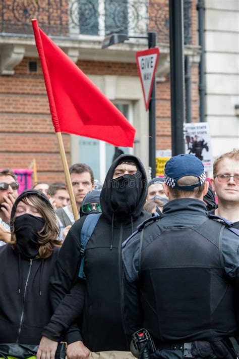 anti fascist protests in london editorial stock image image of defence britain 155025109