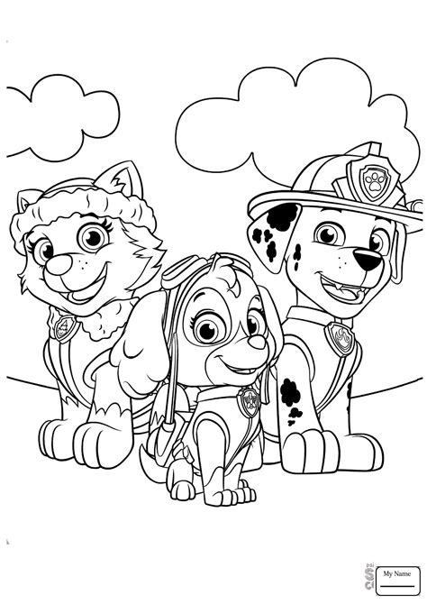 Chase portrait free coloring page • animals kids paw patrol. Sea Patrol Coloring Pages at GetColorings.com | Free ...