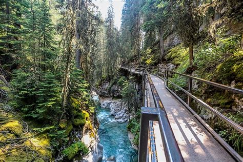Hiking The Johnston Canyon Trail In Banff National Park Canada