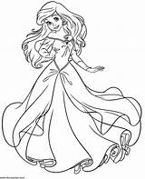 Ariel Coloring Pages Girls Print sketch template