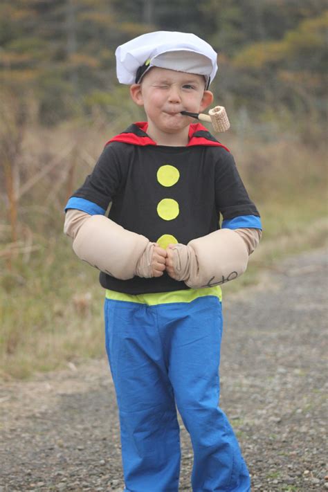 This one is different with a divided brown garment and an off white top. DIY popeye costume | Popeye costume, Popeye, Costumes