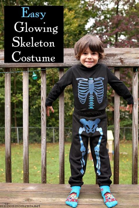 Get Glowing With An Easy Skeleton Costume A Million Moments Easy