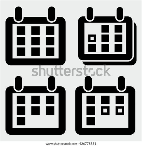 Calendar Icons Stock Vector Royalty Free 426778531 Shutterstock