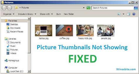 Pictures Not Showing As Thumbnails On Windows 1087 Fixed