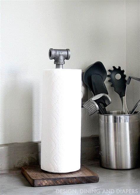 Diy Industrial Paper Towel Holder Taryn Whiteaker