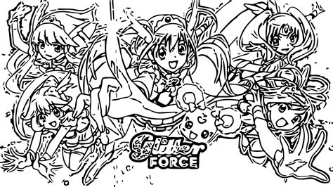 Glitter Force Coloring Pages Princess