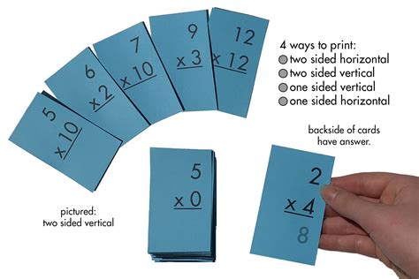 Multiplication Flash Cards Printable Pdf Customize And Print