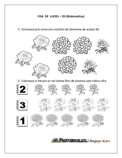 Картинки по запросу Fise Cu Flori De Toamna Flower Science Preschool