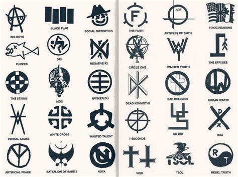 Punk Rock Punk Band Logos Punk Bands Punk Symbols Religious Symbols