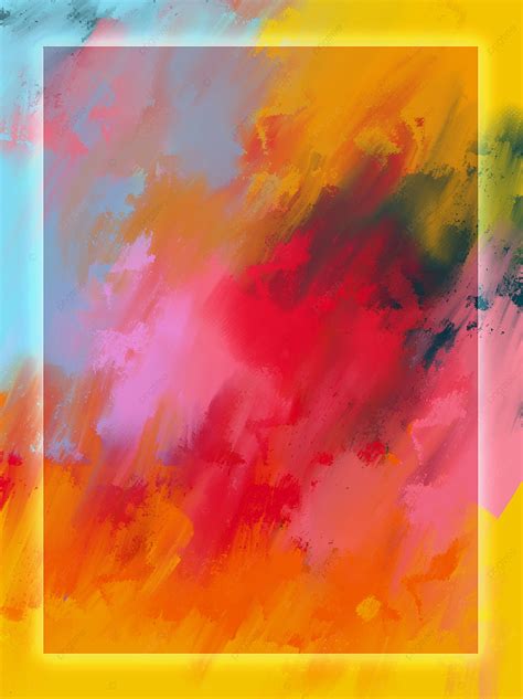 Original Oil Painting Colorful Acrylic Background Wallpaper Image For