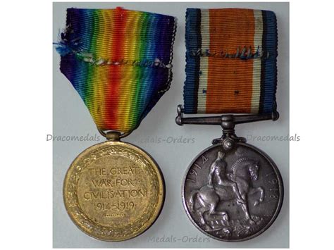 Britain Wwi Victory Interallied War Commemorative Medal 1914 1918