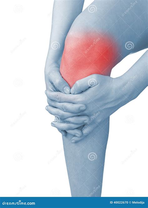 Acute Pain In A Woman Knee Stock Photo Image Of Arthritis Physical