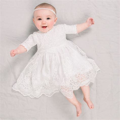 Eliza Blessing Dress And Headband Baby Blessing Dress Blessing Dress