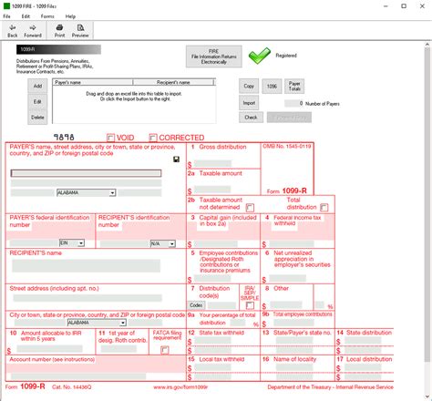 Irs Form 1099 R Software 79 Print 289 Efile 1099 R Software
