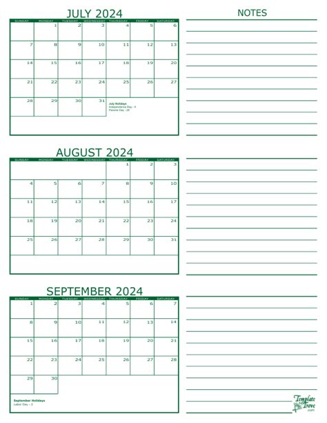 July August And September 2024 Calendar Trudi Hyacinth